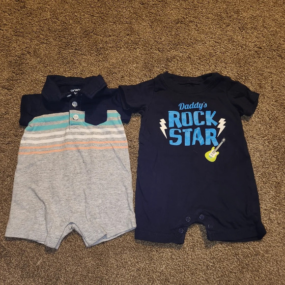 Carter's 3 Months Set of 2 Rompers - Picture 4 of 7